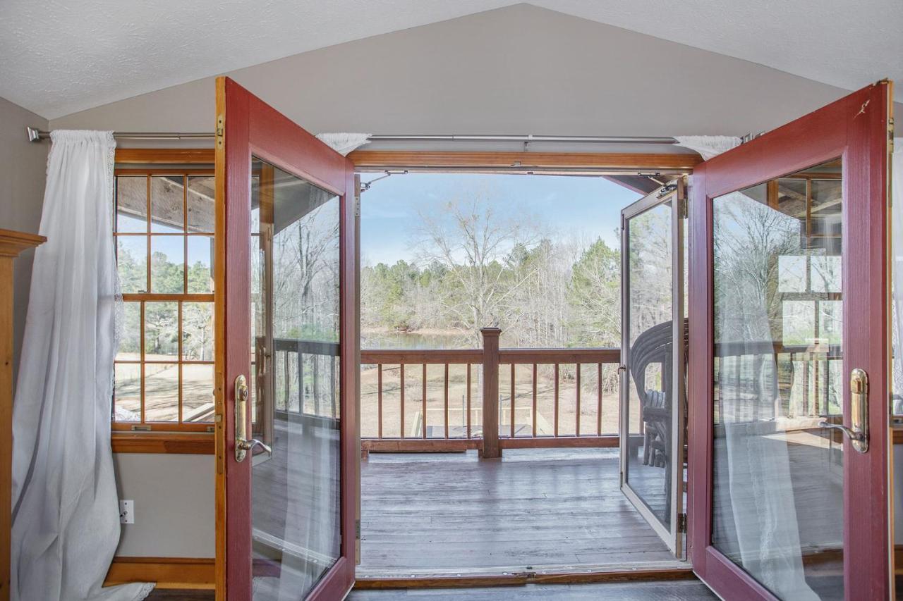 Refuge Ranch Retreat Log Cabin Lake 53+ Acres Locust Grove Exterior foto