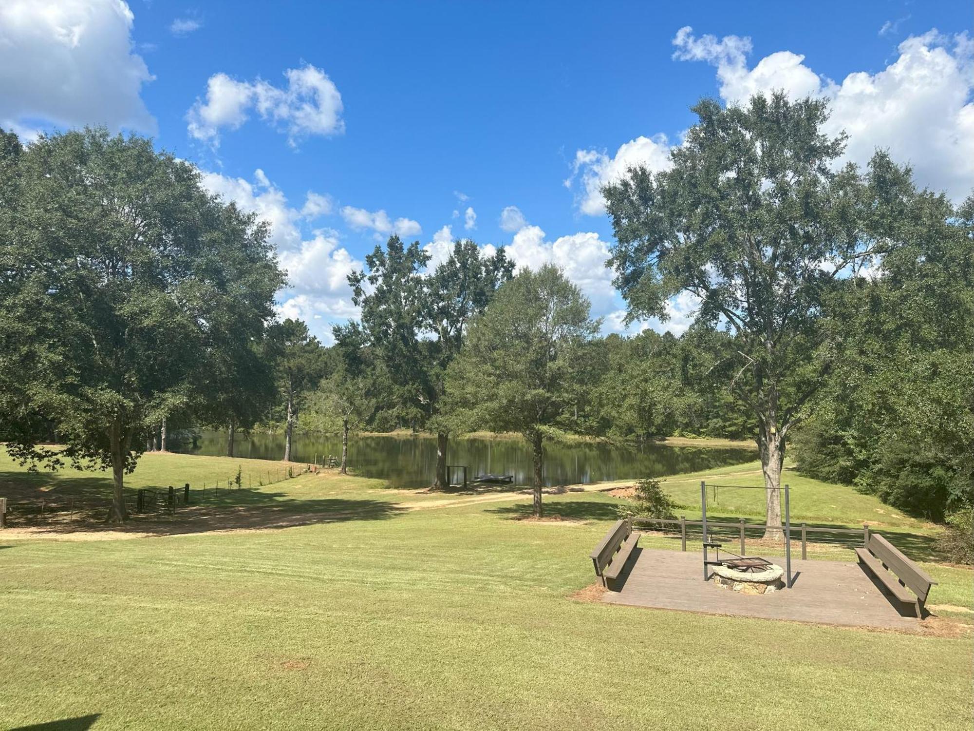 Refuge Ranch Retreat Log Cabin Lake 53+ Acres Locust Grove Exterior foto